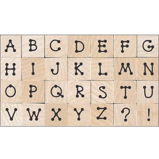 Hero Arts Tiny Dot Alphabet Letters Wood Stamp Set   13390861