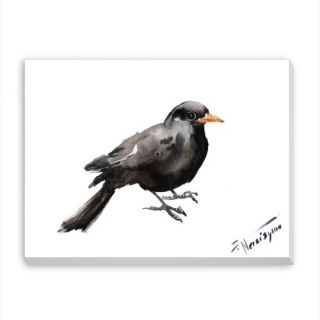Blackbird 2 Painting Print on Wrapped Canvas