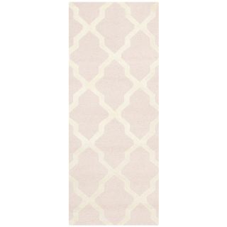 Safavieh Cambridge Light Pink and Ivory Rectangular Indoor Tufted Runner (Common 2 x 6; Actual 30 in W x 72 in L x 0.42 ft Dia)