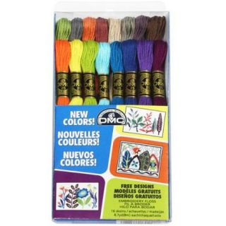 DMC Embroidery Floss Pack 8.7 Yards 16/Pkg New Floss Colors