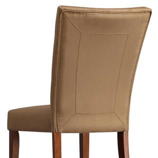 Oxford Creek  Turfted back Microfiber Side Chairs in Buckskin (Set of