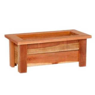 Hollis Wood Products 31 in. x 18 in. Redwood Planter Box 12030