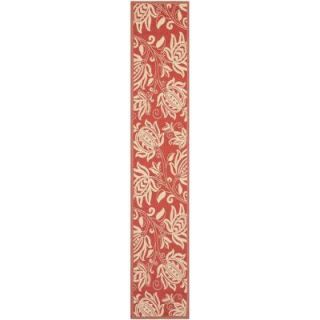 Safavieh Courtyard Red/Natural 2 ft. 3 in. x 12 ft. Runner CY2961 3707 212