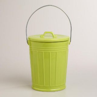 Green Ceramic Compost Bucket