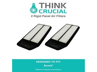 2 Extra Guard Rigid Panel Air Filters Fit Acura TSX & Honda Accord, Compare to Part # A25503 & CA9564, Designed & Engineered by Think Crucial