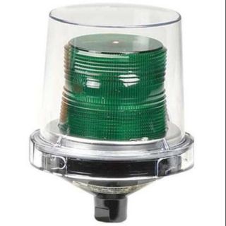 FEDERAL SIGNAL 225 120G Warning Light, Incandescent, Green, 120VAC