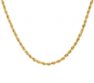 14K Gold 18 Bold Twisted Rope Chain Necklace, 4.9g —