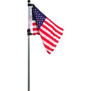 SeaSense TELESCOPING FLAG POLE WITH U.S. FLAG   Fitness & Sports