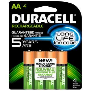 Duracell Batteries, NI MH, Long Life Ion Core, AA, 4 ct   Tools