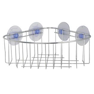 Exquisite Wire Corner Basket for the Shower or Wall with 4 Suction