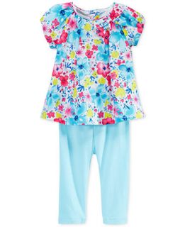 First Impressions Baby Girls 2 Piece Floral Print Tunic & Leggings
