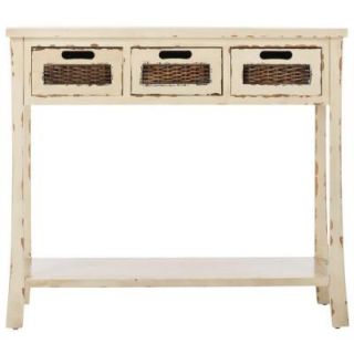 Safavieh American Home Collection Autumn White Console Table with 3 Drawer AMH6510C