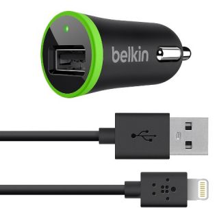 Belkin 2.1A Car Charger Bundle with 4 Wired Lightning Cable