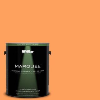 BEHR MARQUEE 1 gal. #T15 10 Clarified Orange Semi Gloss Enamel Exterior Paint 545301