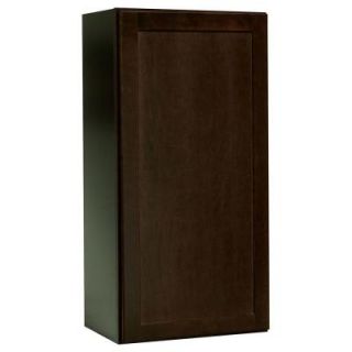 Hampton Bay 18x36x12 in. Shaker Wall Cabinet in Java KW1836 SJM