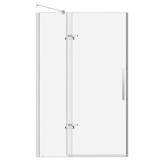 MAAX Bliss 44 in to 47 in Polished Chrome Frameless Pivot Shower Door