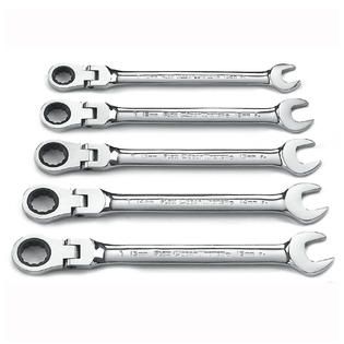 GearWrench 5PC Flex Combination Ratcheting Wrench Set, MM   Tools