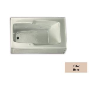 Laurel Mountain Replacement Trade Bone Acrylic Rectangular Skirted Bathtub with Left Hand Drain (Common 32 in x 60 in; Actual 18.5 in x 32 in x 59.75 in)
