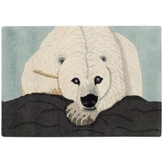 Handmade Safavieh Wildlife Polar Bear Wool Rug (2' x 3')
