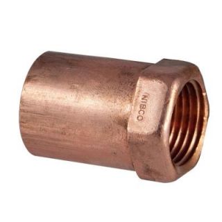 3/4 in. x 1/2 in. Copper Pressure Cup x FIPT Female Adapter C603