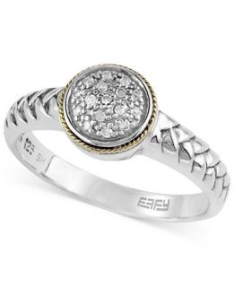 Balissima by EFFY Braided Diamond Accent Ring in Sterling Silver and