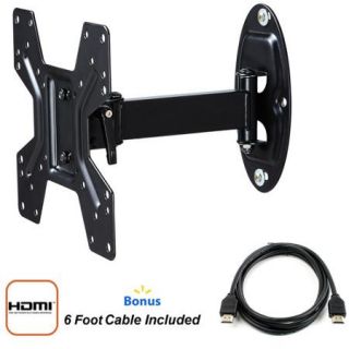 @ Full Motion Wall Mount for 10" to 42" TVs with Tilt and Swivel Articulating Arm and HDMI Cable
