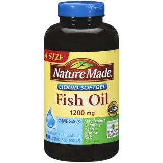 Nature Made Fish Oil Liquid Softgels Mega Size, 300ct