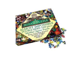 Almost Impossible Double sided Marble Jigsaw Puzzle: 1000 Pcs