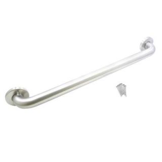 WingIts Premium Series 42 in. x 1.5 in. Grab Bar in Satin Stainless Steel (45 in. Overall Length) WGB6SS42