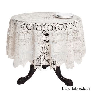 Tablecloth 72 in round Ecru Tablecloth 90 in round Ecru Tablecloth 72