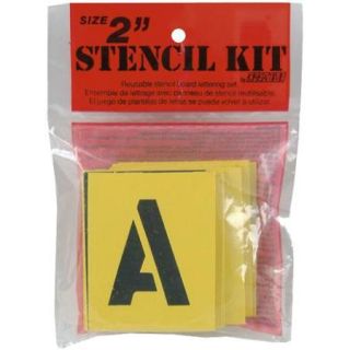 Reusable Stencil Lettering Kit 2"