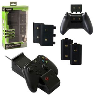 KMD Black Dual Charging Dock For Microsoft Xbox One Console   17502435