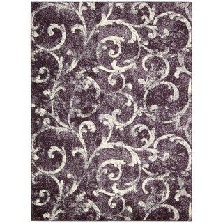 kathy ireland by Nourison Santa Barbara Dark Violet Rug (710 x 1010
