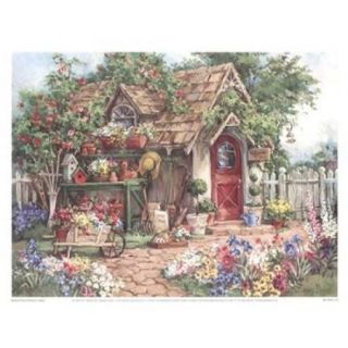 Gardener's Haven Poster Print by Barbara Mock (17 x 13)