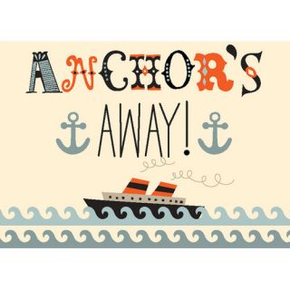 Anchors Away Ship by Amy Blay Canvas Art