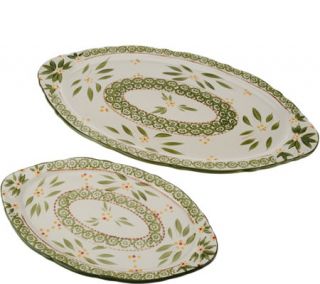 Temp tations Old World Set of 2 Serving Platters —
