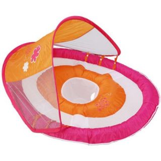 SwimWays Baby Spring Float with Sun Canopy, Pink