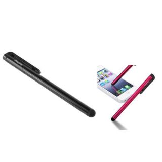 Insten Red & Black Metal Screen Stylus Pen For Galaxy Tab2 Tab3 Tab4 Tab Pro / Apple iPad 4th 5th Mini 3rd Air 2nd Gen