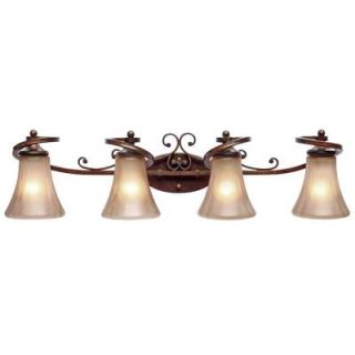 Sieva Collection 4 Light Russet Bronze Bath Vanity Light 002BAMPRSB