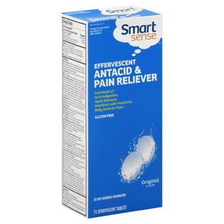 Smart Sense Antacid & Pain Reliever, Effervescent, Original Flavor