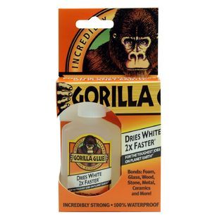 Gorilla Glue  Glue, Quick Cure Dries White, 2 fl oz (59 ml)