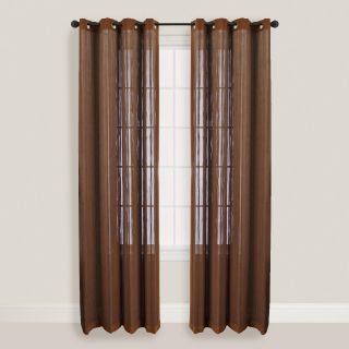 Walnut Bamboo Curtains with Grommets