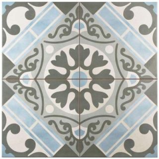 Merola Tile Evasion Azul 17 5/8 in. x 17 5/8 in. Ceramic Floor and Wall Tile (11.1 sq. ft. / case) FPEEVAAZ