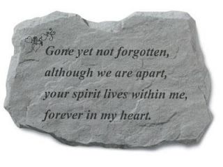 Kay Berry  Inc. 92220 Gone Yet Not Forgotten   Memorial   16 Inches x 11 Inches