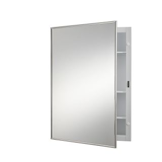 Broan Styleline 18 in W x 24 in H Stainless Steel Metal Recessed Medicine Cabinet