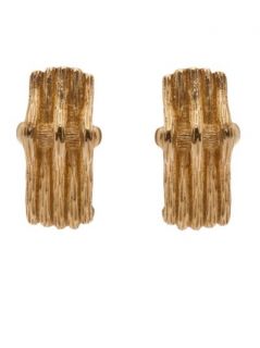Christian Dior Vintage Textured Claw Earrings