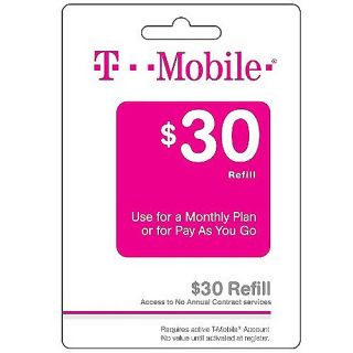  New T Mobile Monthly4G $30 Unlimited Web & Text with 100 min of talk