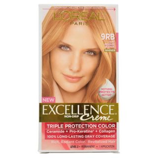 Oreal Excellence Creme Light Reddish Blonde 9RB Warmer Hair Color