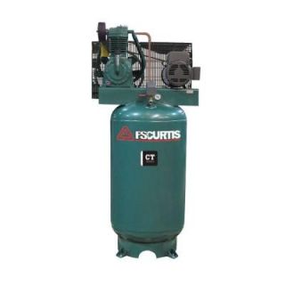 FS Curtis 80 Gal. 7.5 HP Vertical 2 Stage Air Compressor with Magnetic Starter FCT07C75V8S A2L1XX