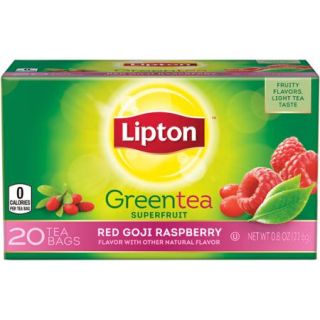 Lipton Red Goji Raspberry Green Tea, 20 ct